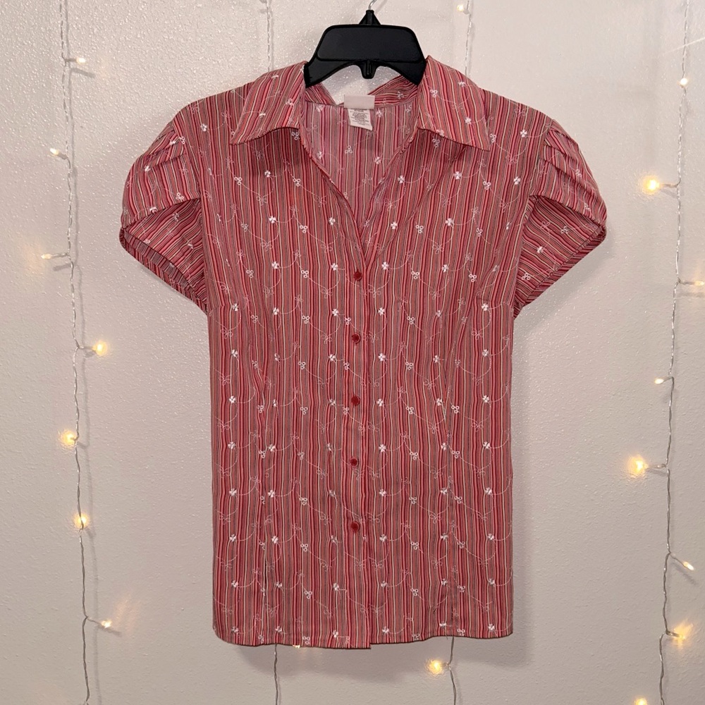 Vintage Covington Petite Button Up Blouse